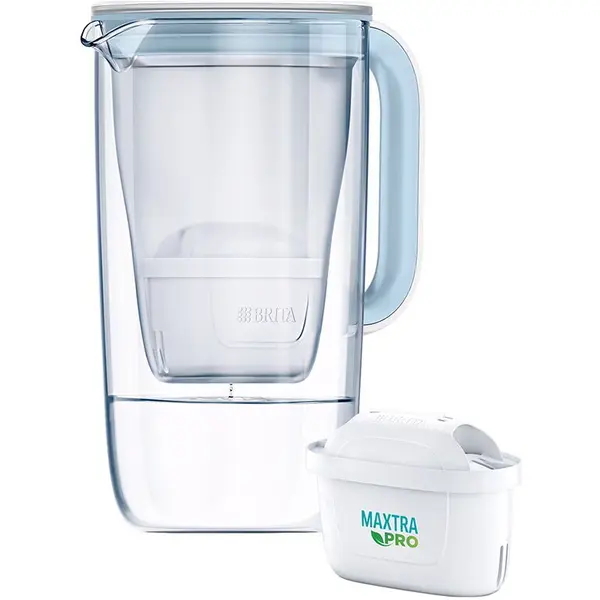 BRITA Carafa filtranta apa BRITA One Maxtra PRO, 2.5L, cartus filtrant, Sticla, Albastru