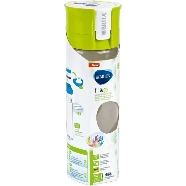 BRITA Sticla filtranta pentru apa Brita, model Fill&Go Vital verde, 600 ml