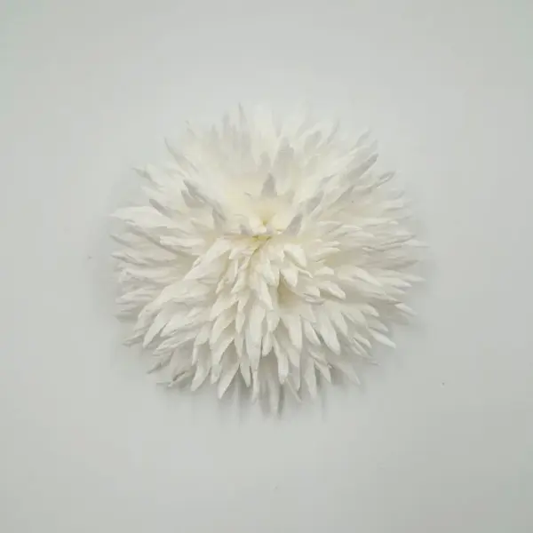 Brosa dama floare textila decorativa, alba