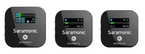 Broșe wireless și receptor cu două canale Saramonic - BLINK 900 B2, negru