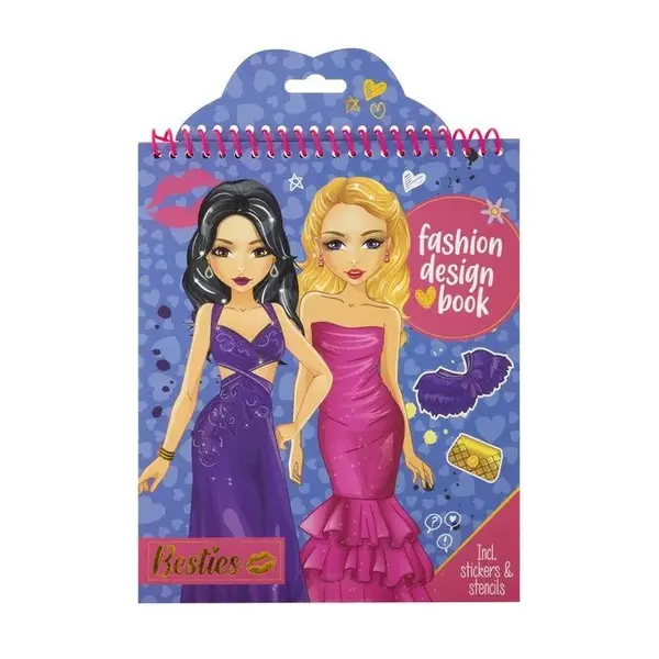 Brosura cu autocolante Grafix Besties 140007 diverse modele