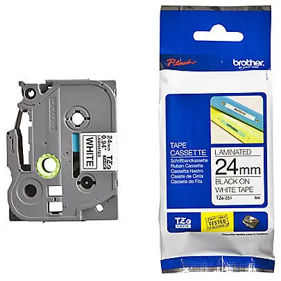 brother Banda de etichete Brother TZE251 P-Touch
