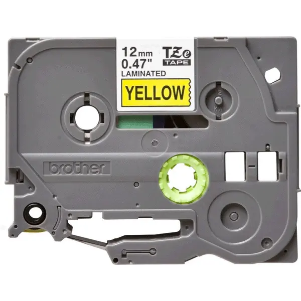 brother Brother Banda laminata TZE631S Black on Yellow