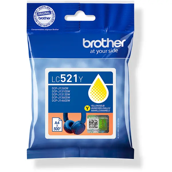 brother Brother LC521Y Yellow Inkjet Cartridge