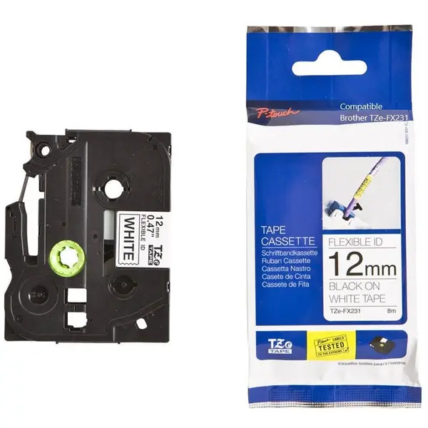 brother Brother TZE315 Brother TZE315 Banda laminata 6mm WHITE ON BLACK