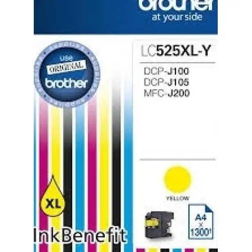 brother Cartus Brother LC525XLY DCPJ100 DCPJ105 MFCJ200 1300 pag