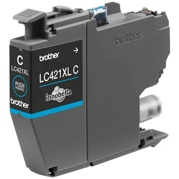 brother Cartus cerneala Brother LC421XLC, Cyan, XL, 500 pagini