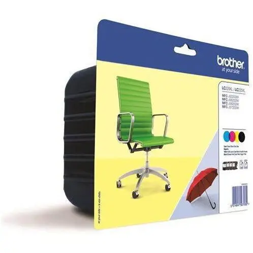 brother Cartuse Cerneala Brother LC229XLVALBP, 3buc x 2400 pagini, Negru/Magenta/Cian/Galben