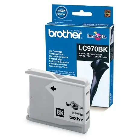 brother Cerneala Brother LC970BK neagra | 350pgs | DCP135/ DCP150/ MFC235/ MFC260