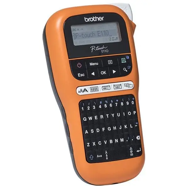 brother Imprimanta etichete Brother P-touch PT-E110VP, transfer termic, afisaj LCD, tastatura QWERTY
