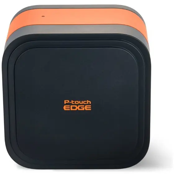 brother Imprimanta mobila de etichete Brother PTE920BTZ1 CUBE Pro, pentru banda de 36 mm latime, Negru-Portocaliu