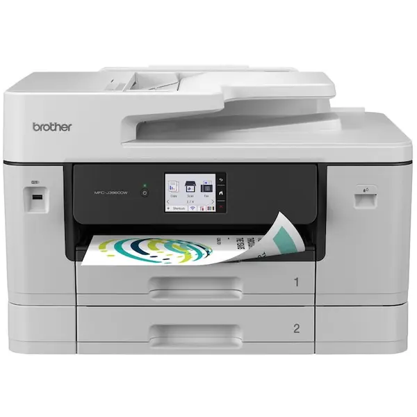brother Imprimanta multifunctionala Inkjet Color BROTHER MFC-J3960DW, A3, 31 pagini/minut, Fax, WiFi, Duplex, ADF, Alb