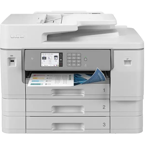 brother Imprimimanta Multifunctionala Brother MFC-J6957DW, Inkjet, Color, Format A3, Duplex, Retea, Wi-Fi, Fax
