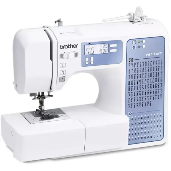 brother Masina De Cusut Computerizata Brother FS100WT, Electrica, Iluminare LED, 100 Cusaturi, Alb