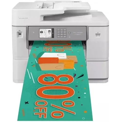 brother Multifunctional Inkjet Color Brother MFC-J6959DW, Duplex, ADF, Alb