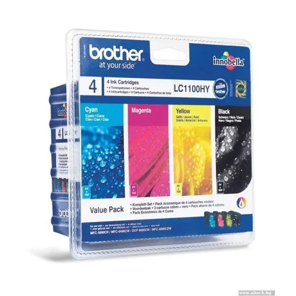 brother Pachet Brother LC1100 CMYK | DCP395CN/DCP585CW/DCP6690CW