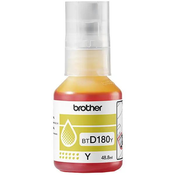 brother Recipient de cerneala Brother BTD180Y, Galben