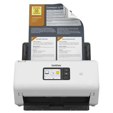 brother Scanner de documente pentru birou, Brother, ADS-4500W, Alb