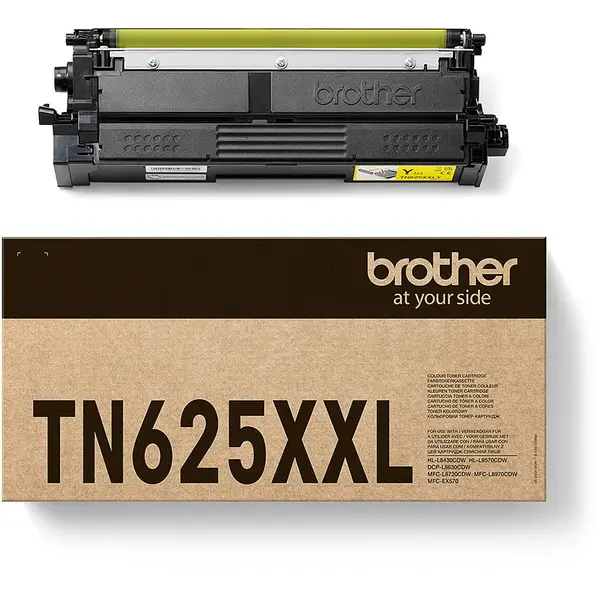brother Toner Original Brother TN625XXLY, Galben, 6500 pagini, pentru HL L8630| L8430| L8570| MFC L8730| L8970