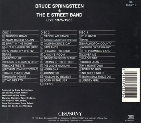 Bruce Springsteen & The E-Street Band - Live/1975-85 | Bruce Springsteen, The E-Street Band