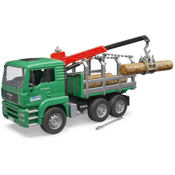 BRUDER Camion forestier MAN cu macara de incarcare, Bruder 02769