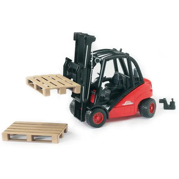 BRUDER Motostivuitor Linde H30D cu 2 paleti, Bruder 02511