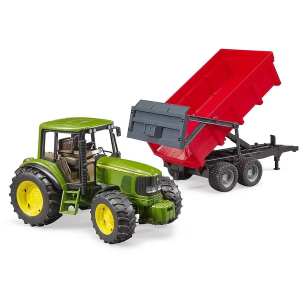 BRUDER Tractor John Deere 6920 cu remorca basculabila, Bruder 02057