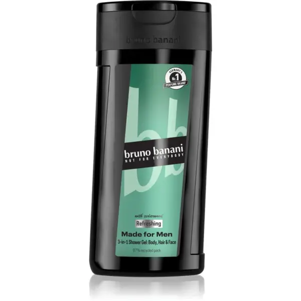 Bruno Banani Made for Men gel de dus revigorant 3 in 1 pentru bărbați 250 ml