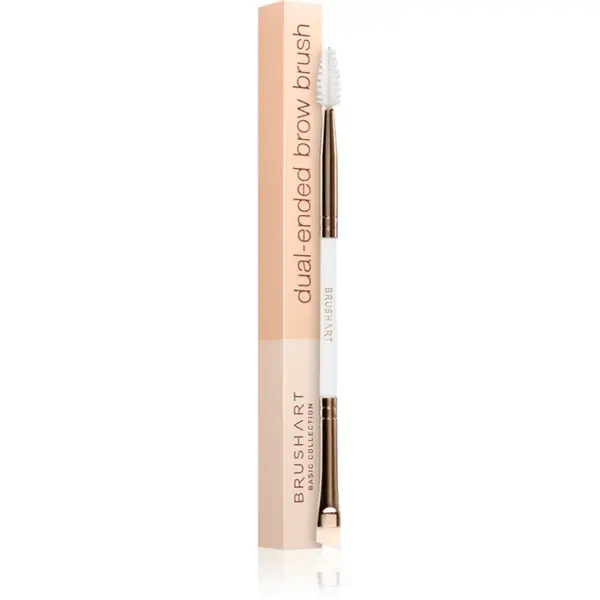 BrushArt Basic Dual-ended brow brush perie de sprâncene cu două capete 1 buc
