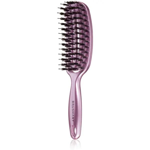 BrushArt Hair Vent blowdry hairbrush with boar bristles perie de par cu peri de nailon și de mistreț Small 1 buc