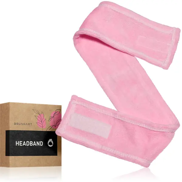BrushArt Home Salon Headband bentiță cosmetică Pink 1 buc