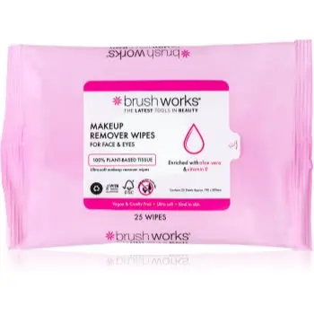 Brushworks Makeup Remover Wipes șervețele demachiante pentru make-up