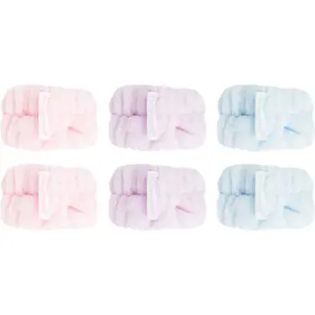 Brushworks Pastel Microfibre Wrist Wash Bands brățară absorbantă pentru spălarea feței