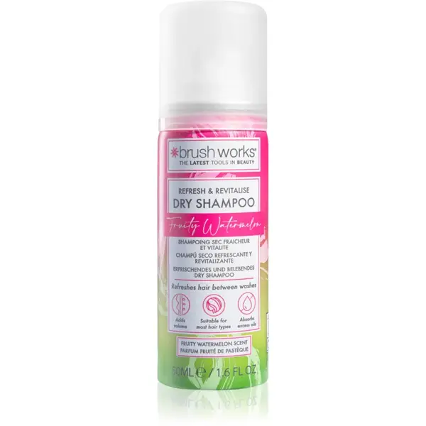 Brushworks Refresh & Revitalise Watermelon Dry Shampoo șampon uscat 50 ml