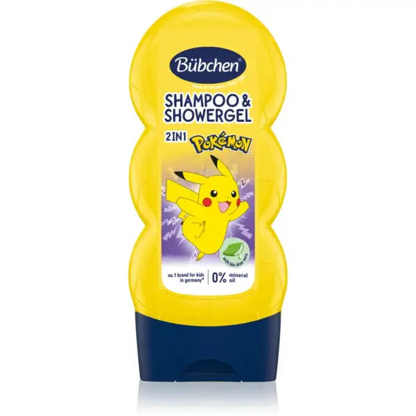 Bübchen Shampoo & Shower Gel Pokémon Gel de dus si sampon pentru copii 230 ml