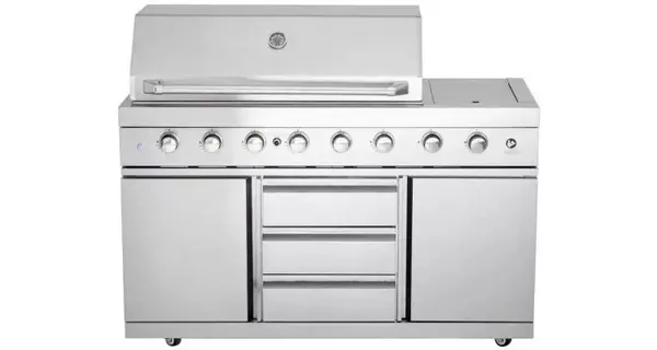 Bucatarie de exterior modulara, gratar pe gaz si carbune cu Air System ALL'GRILL Top-Line Ultra 100930