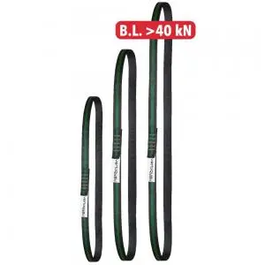 Bucla de ancorare 35 cm latime, culoarea negru, Vertiqual ANILLO, L 60 cm 160 cm, NEGRU