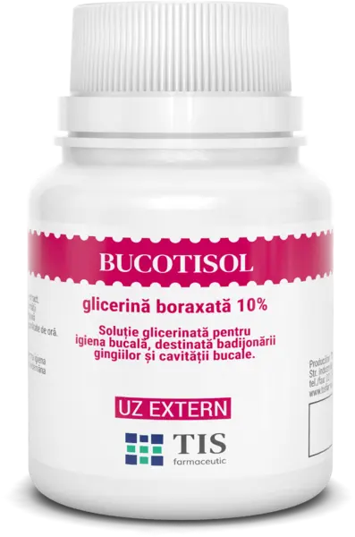 Bucotisol glicerina boraxata 10%, 25ml, Tis Farmaceutic