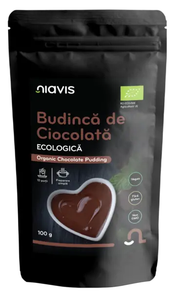 Budinca de ciocolata fara gluten, 100g, Niavis