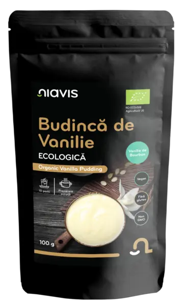 Budinca de vanilie fara gluten, 100g, Niavis