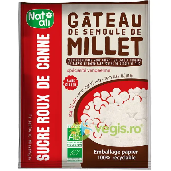 Budinca din Gris de Mei fara Gluten Ecologica/Bio 70g