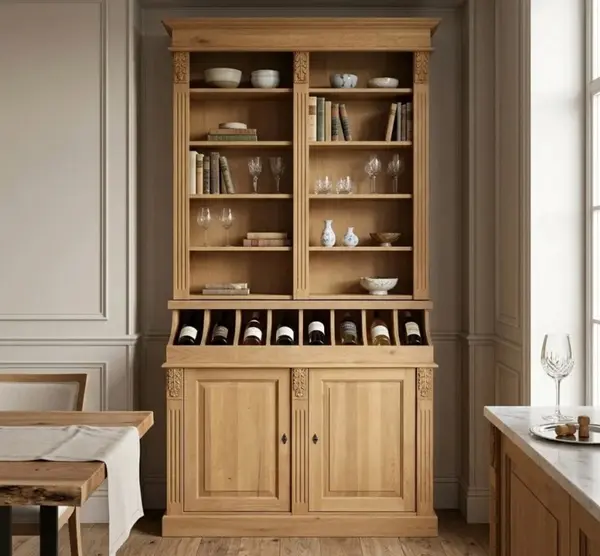 Bufet bibliotecă din stejar