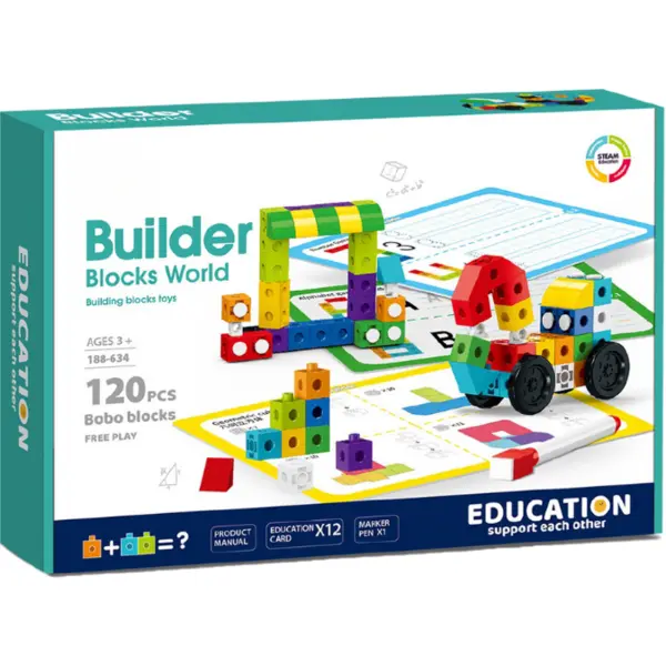 Bufnitel Set de constructie STEAM - Invatam si ne distram (120 piese)