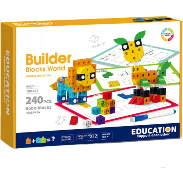Bufnitel Set de constructie STEAM - Invatam si ne distram (240 piese)