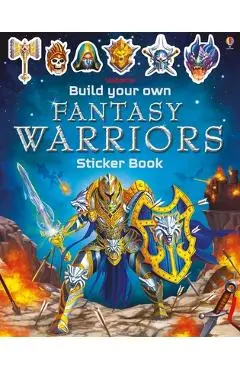 Build Your Own Fantasy Warriors Sticker Book - Simon Tudhope