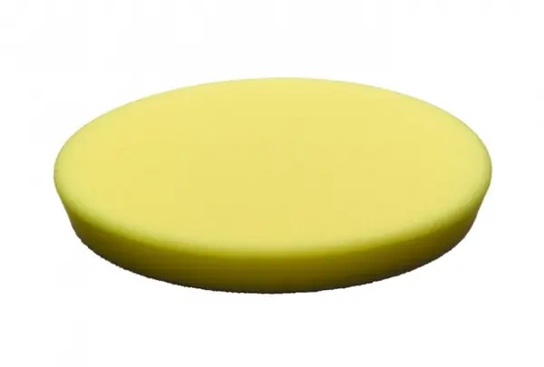 Burete abraziv lustruire SPONGE YELLOW FINE 140 25 MM - 2 PC, tip: mediu-tare, diametru: 125 140 mm, grosime: 25 mm, culoare: galben, suporturi de montare: carlig si bucla, 2 buc