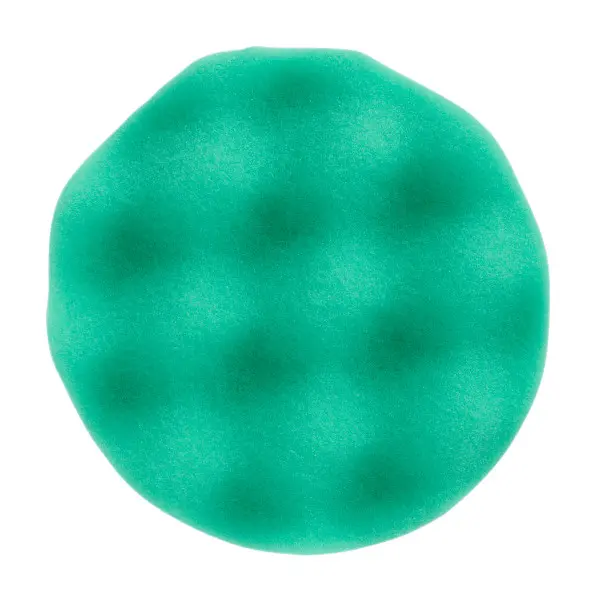 Burete abraziv lustruire, varf: ondulat, diametru: 75 mm, culoare: green, velcro, 4 buc