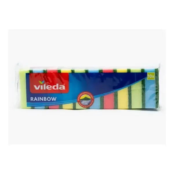 Burete de vase Vileda - Rainbow set 10 buc Burete de vase Vileda - Rainbow set 10 buc