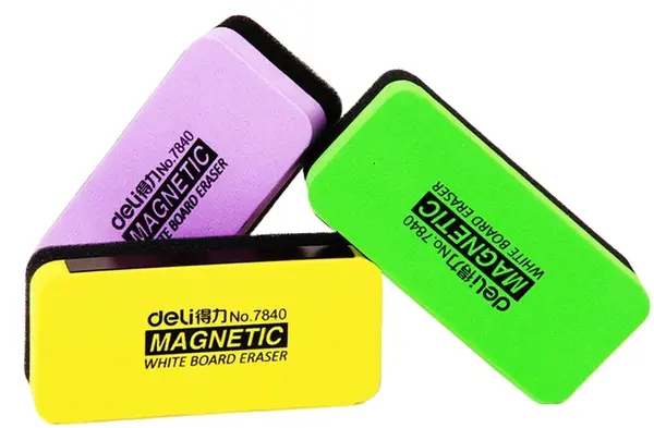 Burete magnetic pentru tablă albă Deli Universal - E7840, asortiment