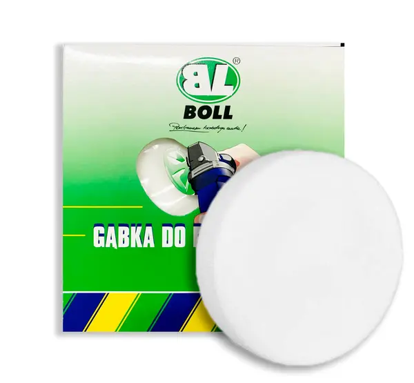 Burete polish abraziv, 150mm, taler M14 integrat, alb, BOLL